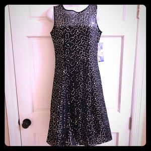 Donna Ricco NWT Black Sequin Dress